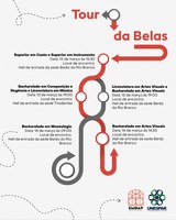 Estudantes calouros, fiquem ligados! Tour da Belas