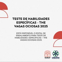 EDITAL 001 DE ENSALAMENTO PARA TESTE DE HABILIDADE  ESPECÍFICAS – THE VAGAS OCIOSAS 2025