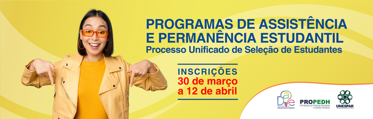 Propedh abre inscrições para Programas de Assistência e Permanência Estudantil