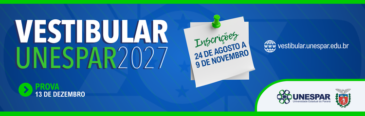 Isenção da taxa de inscrição para o Vestibular da Unespar 2027
